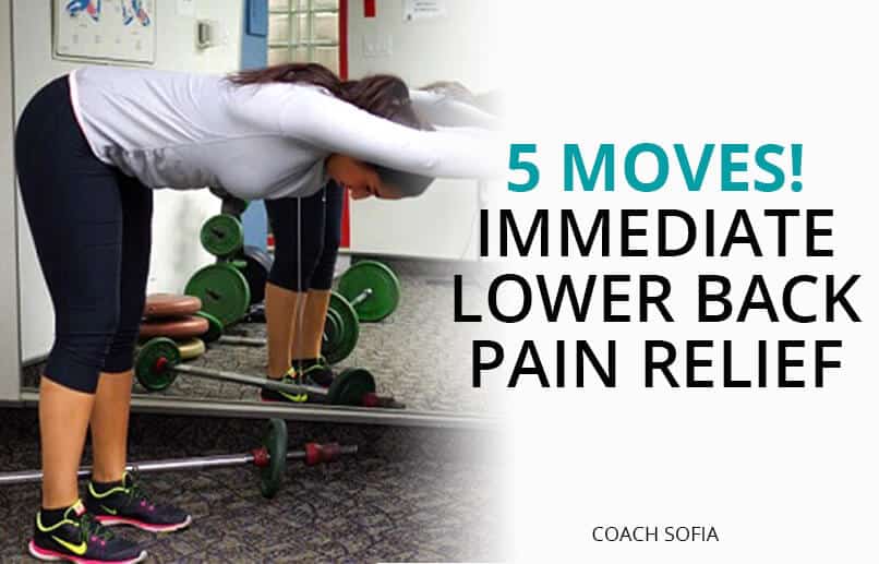5 Moves For Instant Lower Back Pain Relief - Coach Sofia Fitness
