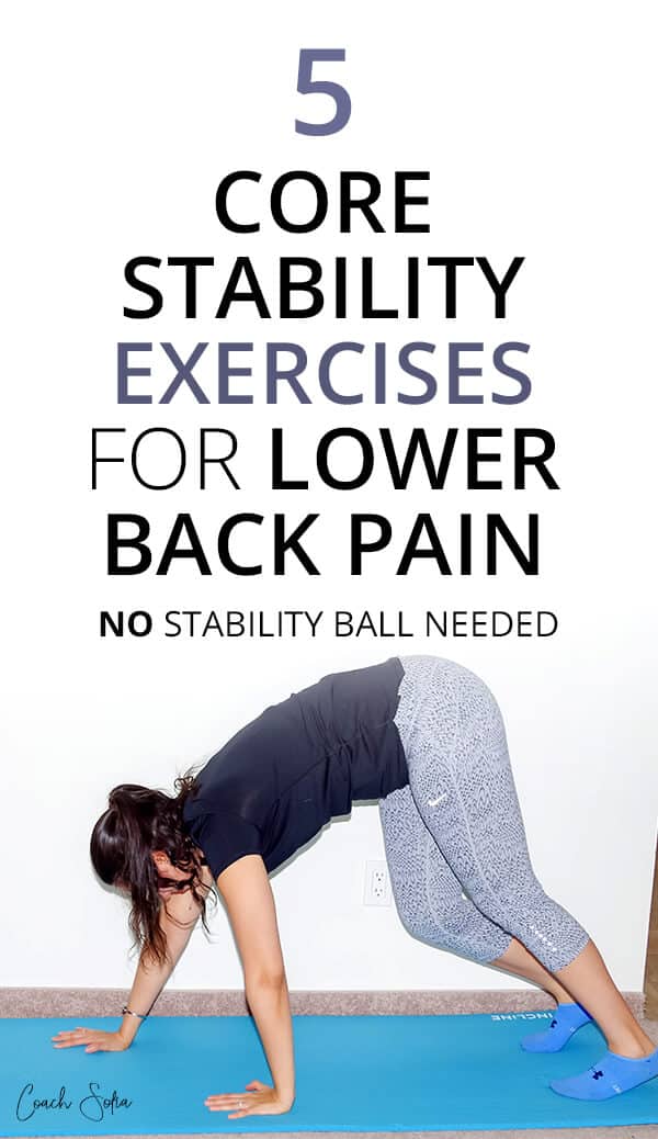 5 Core Stability Exercises For Lower Back Pain (No Stability Ball