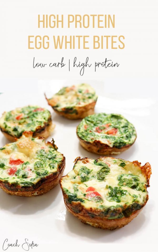 High Protein, Egg White Bites (low carb) Coach Sofia Fitness