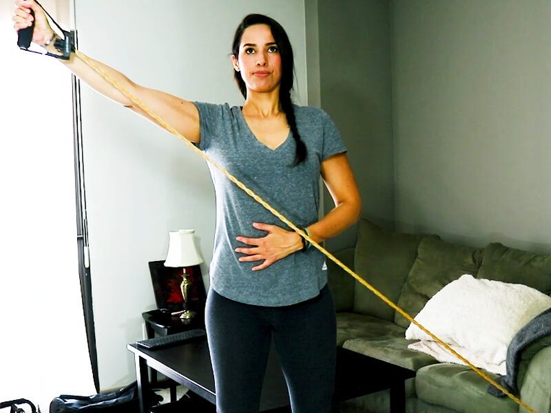 Resistance Band Shoulder Workout (7 Exercises!)