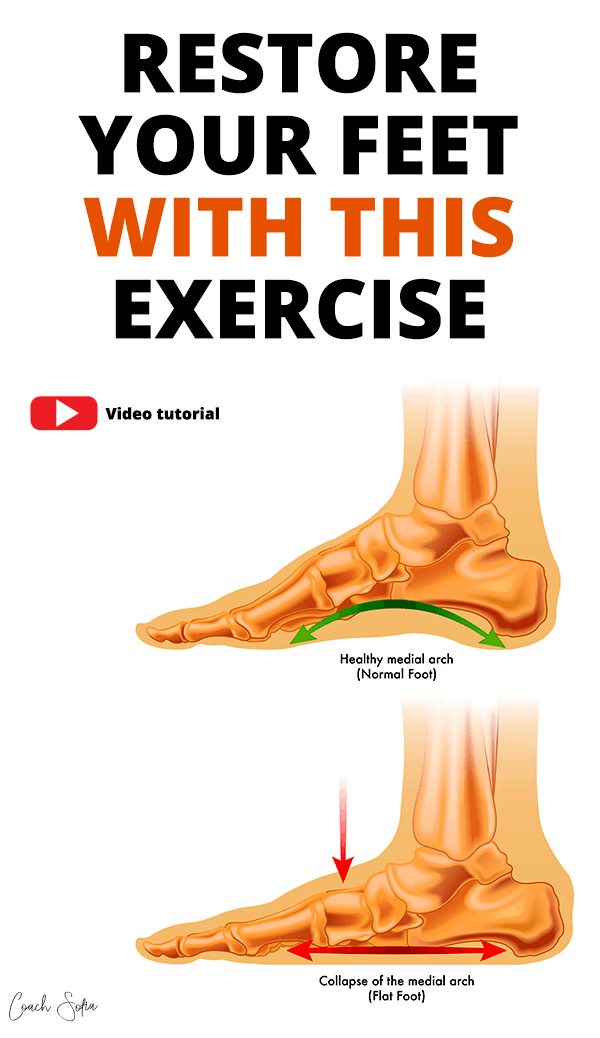 Fix Flat Feet With This One Simple Exercise Coach Sofia Fitness