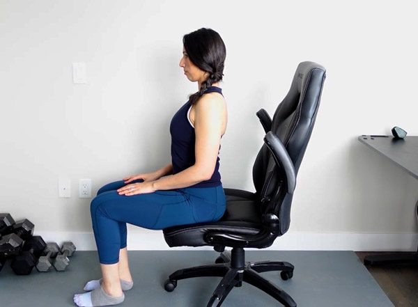 Easy Low Back Pain Relief With A Chair - Fitness With Cindy