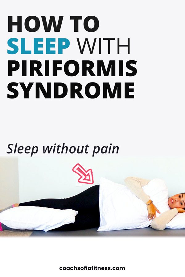 Sleep Tips to Reduce Piriformis Syndrome Pain and Sciatica Infographic