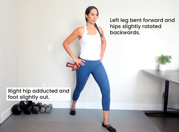 Standing Leg Cross Abductor Stretch - Video Guide