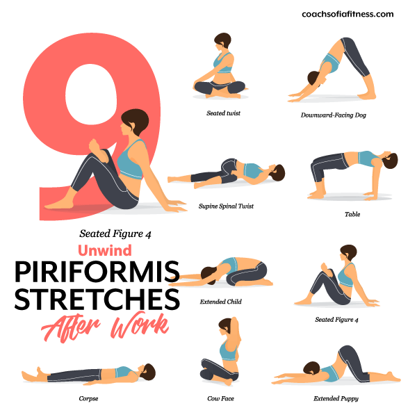 5 Piriformis Stretches To Release Sciatica & Piriformis Pain (Free