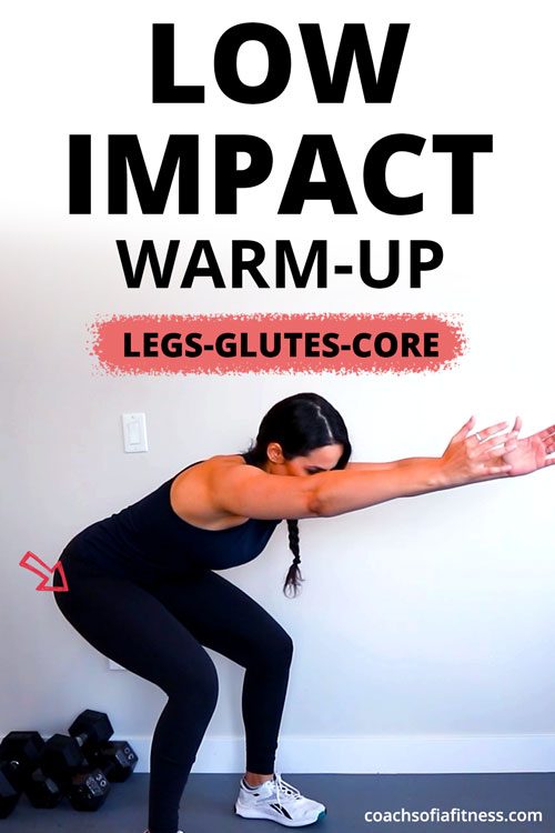 Low-Impact Warm-up Exercises (Legs, Glutes, Core) - Coach Sofia